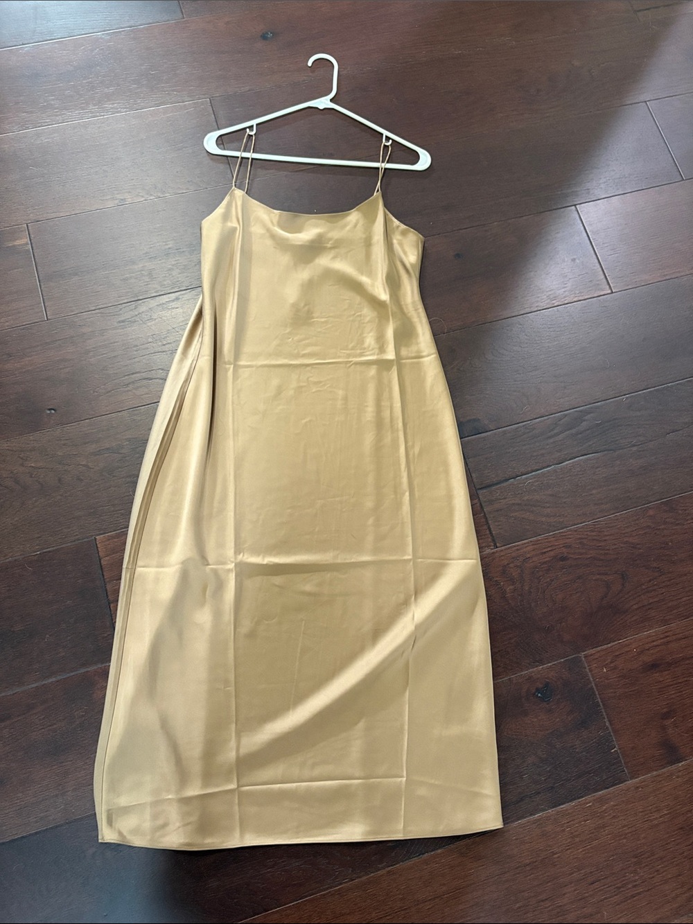 J. Crew Gold Satin Slip Midi Dress size 8
NWT